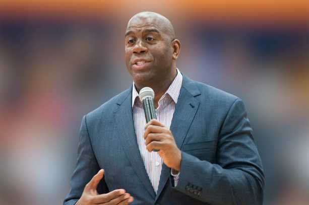 Businessman and former NBA champion Earvin Magic Johnson